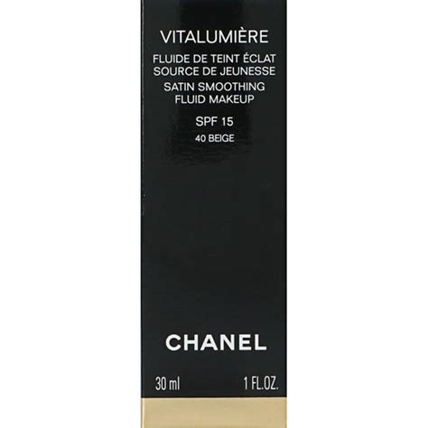 chanel vitalumiere satin smoothing fluid makeup ingredients